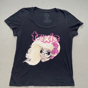 Drag Queen Merch Women T-Shirt Cotton Black Small Trixie Mattel RPDR Graphic